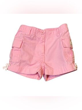 Janie and Jack Tailor Made Pink Cargo Shorts with Side Pockets 12-18 months